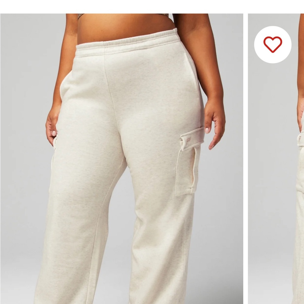 NWT Fabletics Cozy Fleece Wide Leg Cargo Sweat-pant SZ XXL/1X